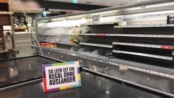 Kampaň proti rasismu v německém supermarketu