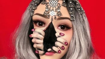 Umělkyně vytváří pomocí make-upu úžasné iluze na obličeji