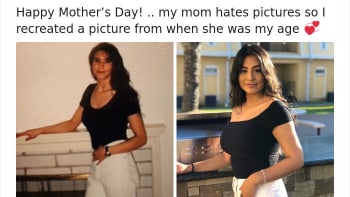 Dcery napodobují staré fotky svých matek