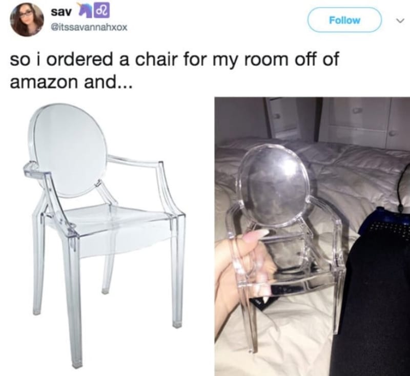 Trošku menší židlička.