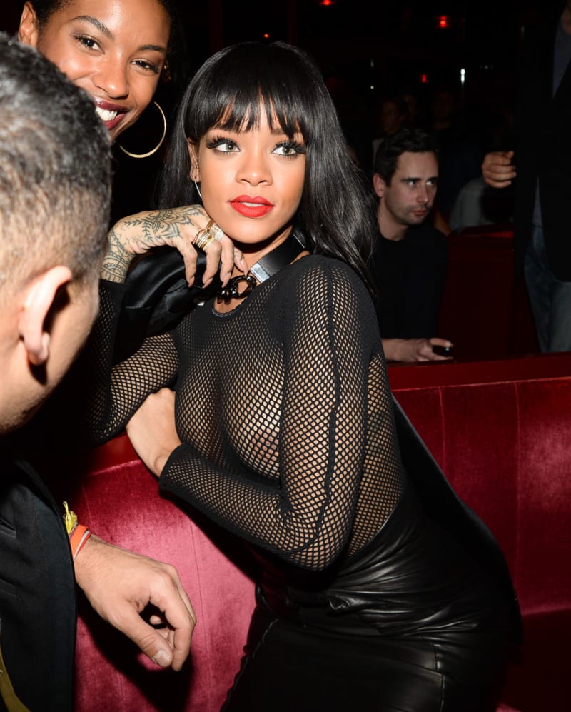 Rihanna na Balmain after party v Paříži