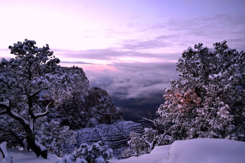 Grand Canyon a jeho nejkrásnější zimní fotografie - Obrázek 34