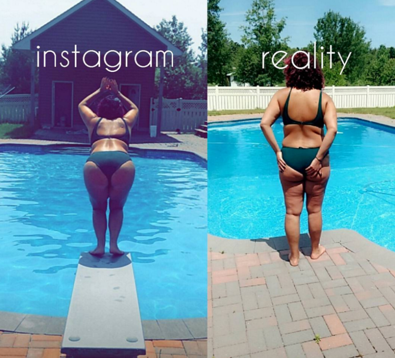 Nenechte se ošálit "dokonalými" fotkami na Instagramu.