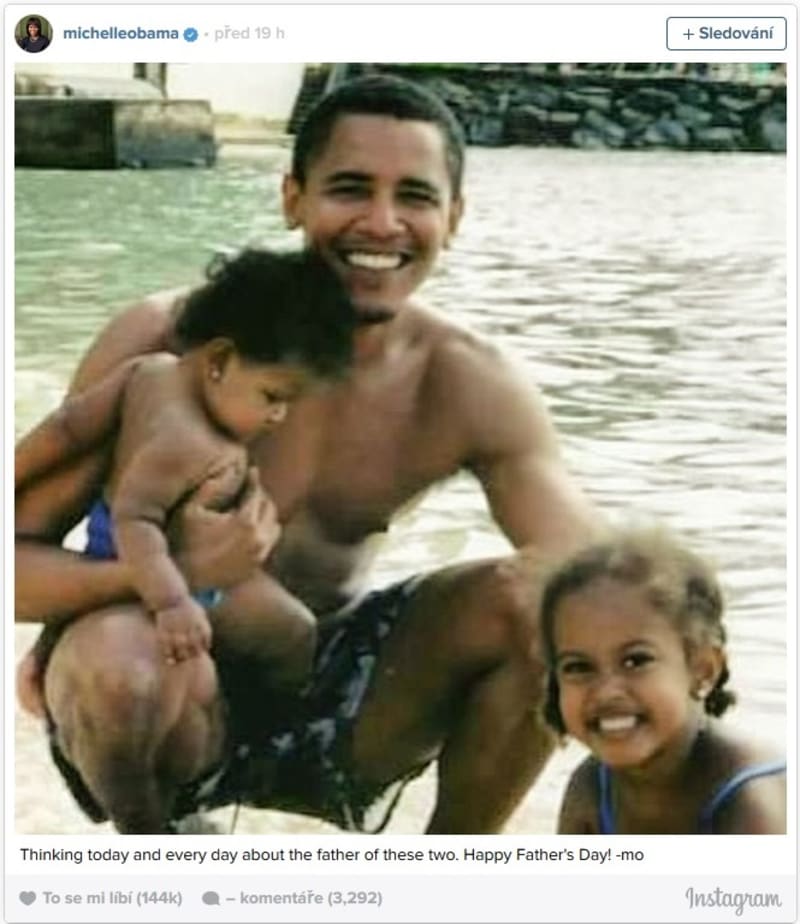 Barack Obama a dcery Sasha a Malia