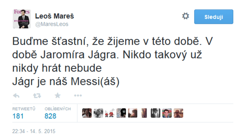 Kde by byl český Twitter, kdyby na něm nebylo Leoše Mareše...