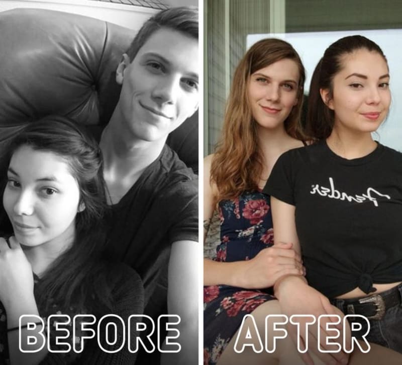 Fotky před a po proměně