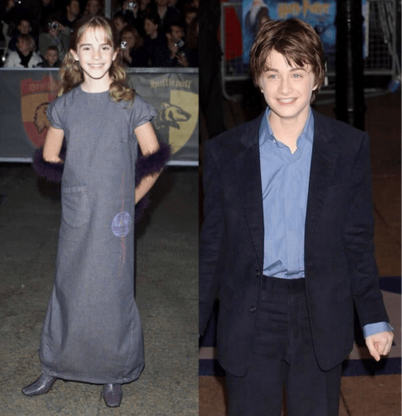 Emma Watson a Daniel Radcliffe, 2001