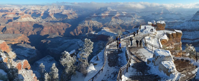 Grand Canyon a jeho nejkrásnější zimní fotografie - Obrázek 32