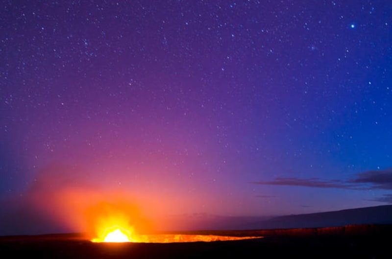 Neuvěřitelně krásná místa USA - Kilauea Volcano, Hawaii Volcanoes National Park, Hawaii
