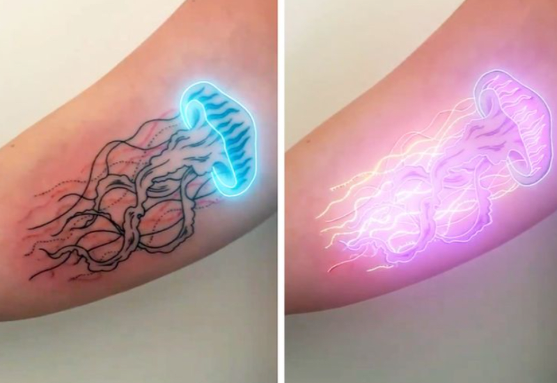Tatér umí vytvořit svítící tetování 9