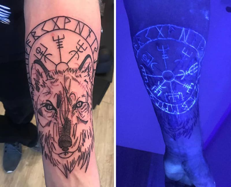Fosforová tetování, která vyniknou až pod UV lampou 9