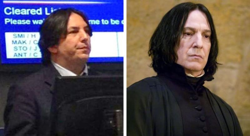 Zaměstnanec letecké společnosti vypadá stejně jako Severus Snape