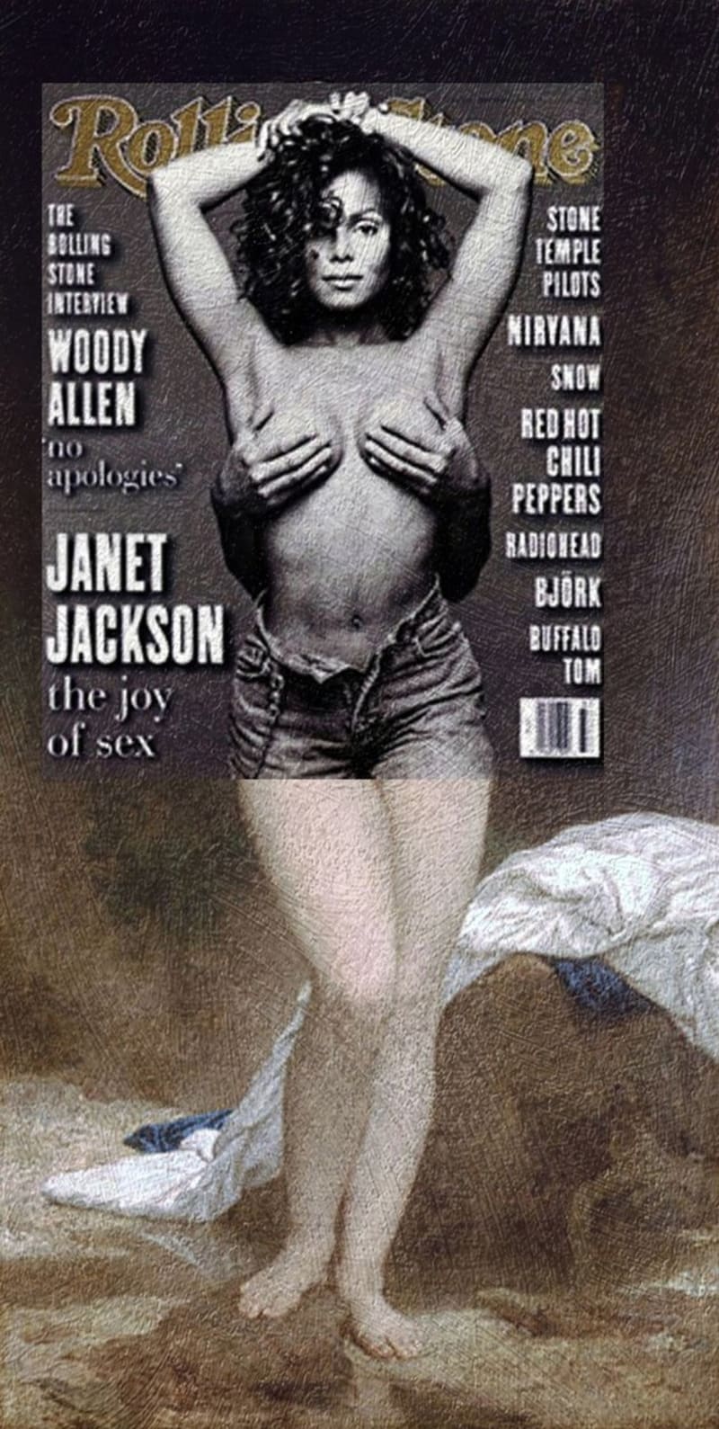 Janet Jackson, Rolling Stone a Koupající se od Williama Bouguereaua