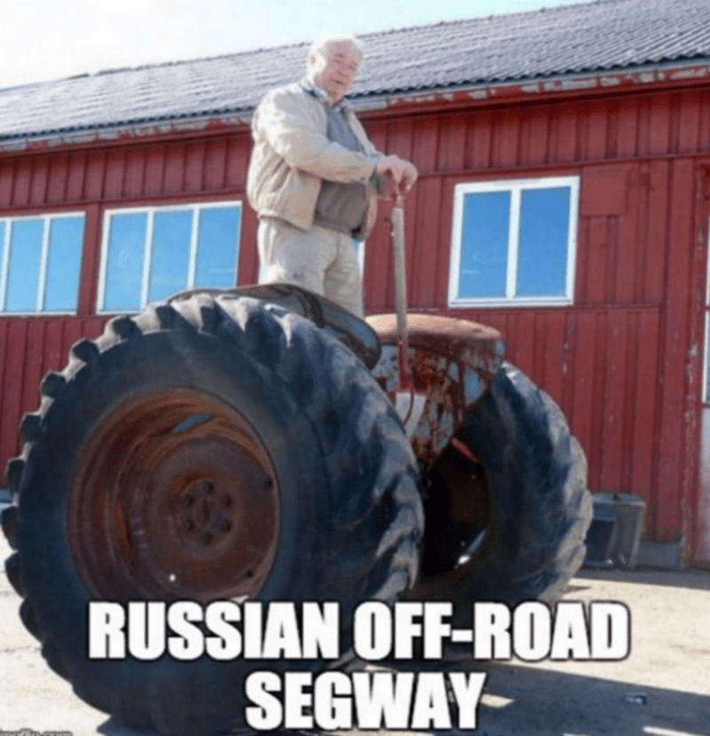 Ruský segway.