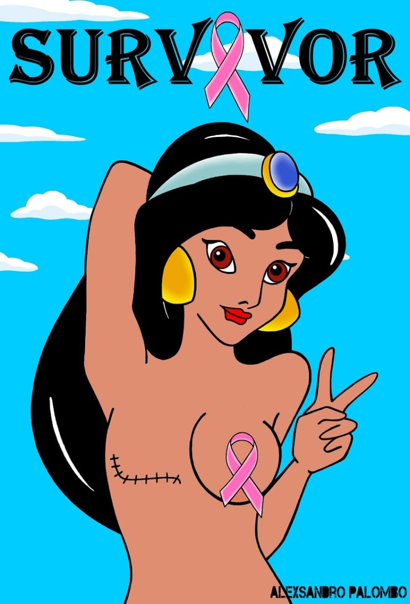 Animované postavy po rakovině prsu.