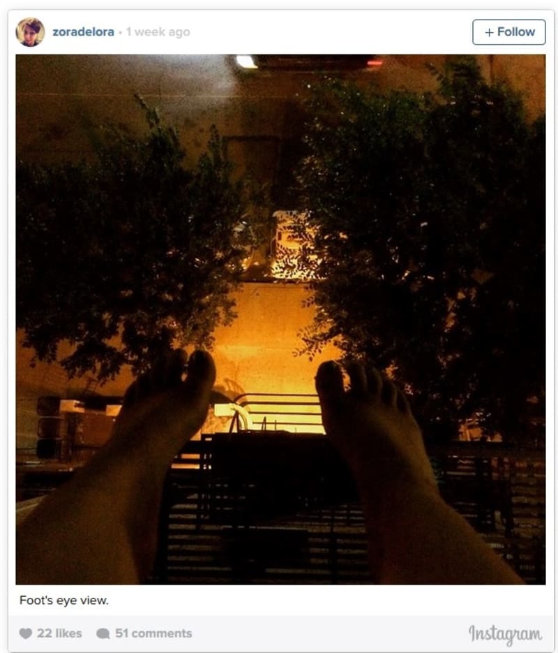 Ráda si na instagramu vystavovala fotografie ze svého nočního popíjení