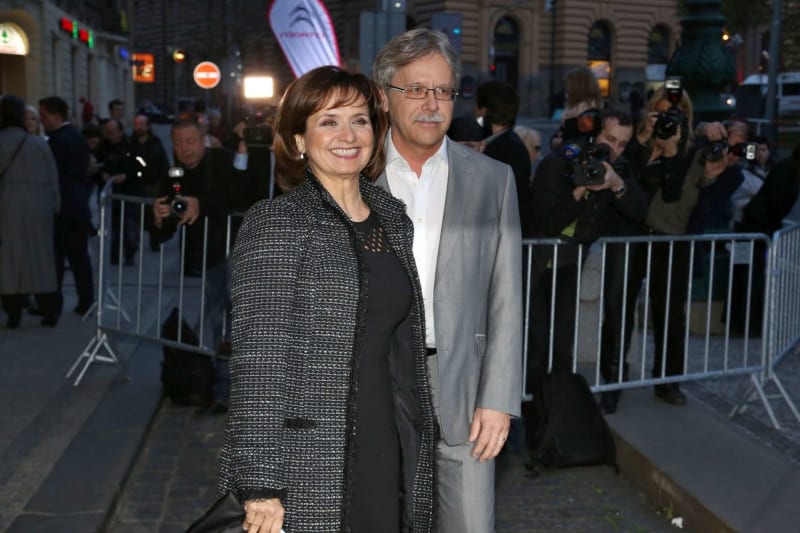 Šťastná Veronika Freimannová s manželem Vladimírem Boučkem