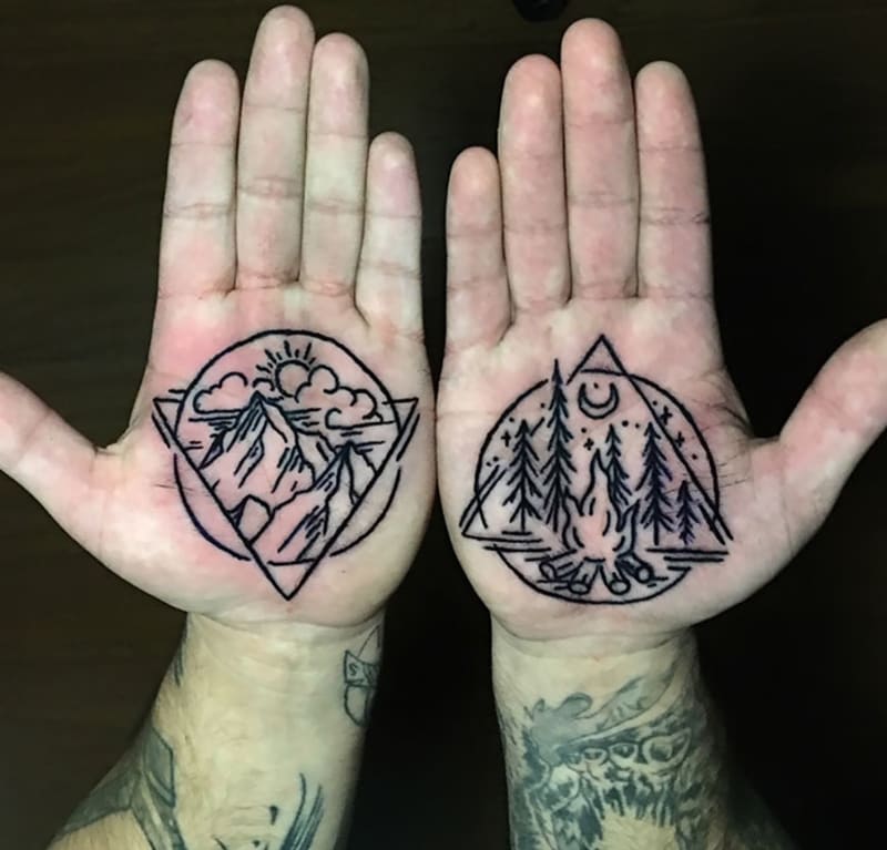 Dokonalá tetování na dlani 9