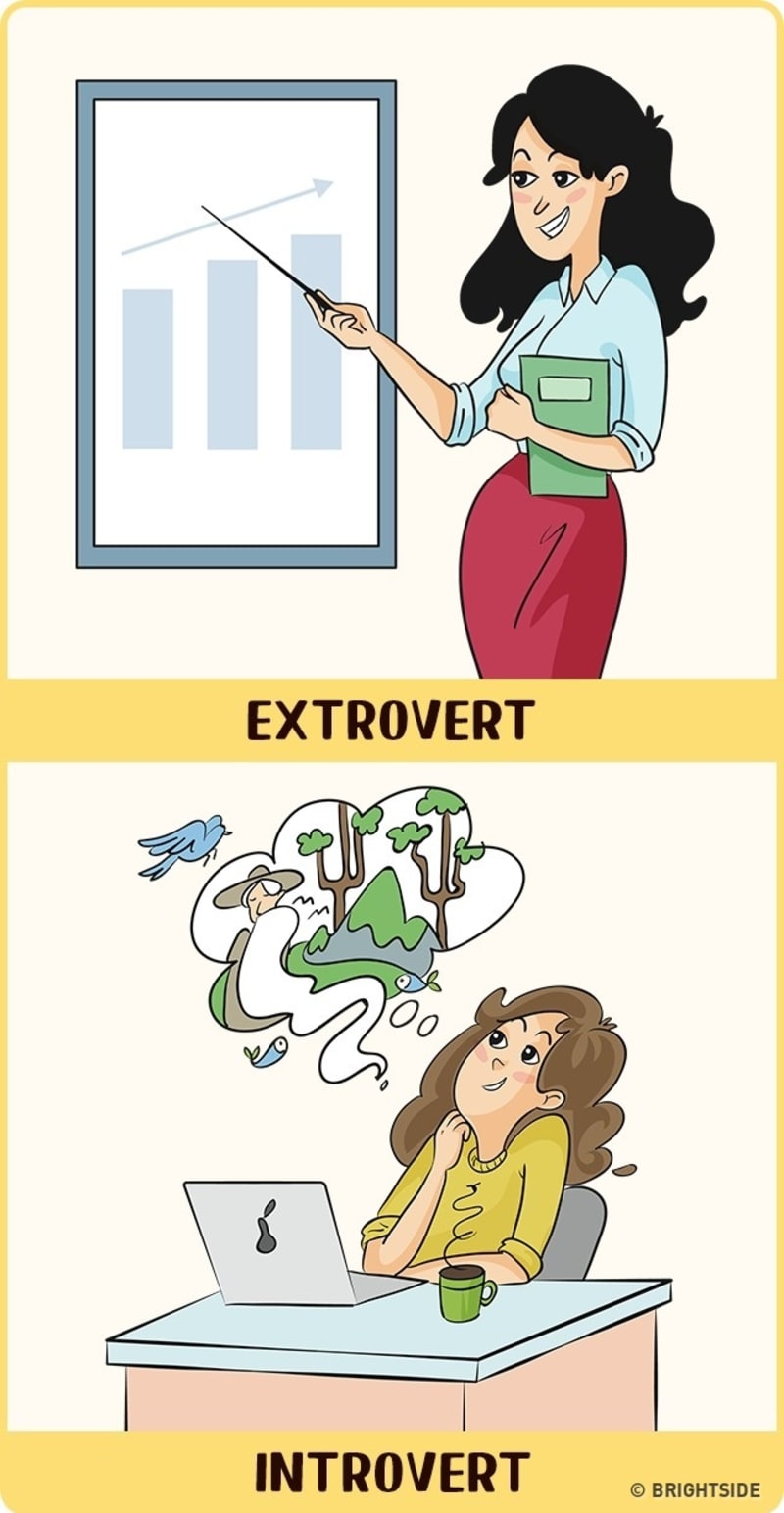 Rozdíl mezi extroverty a introverty 6