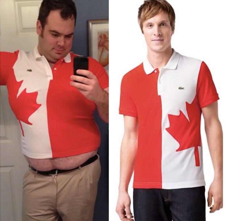 Když si objednáte kanadské tričko velikosti L, ale nějak to nevyjde.