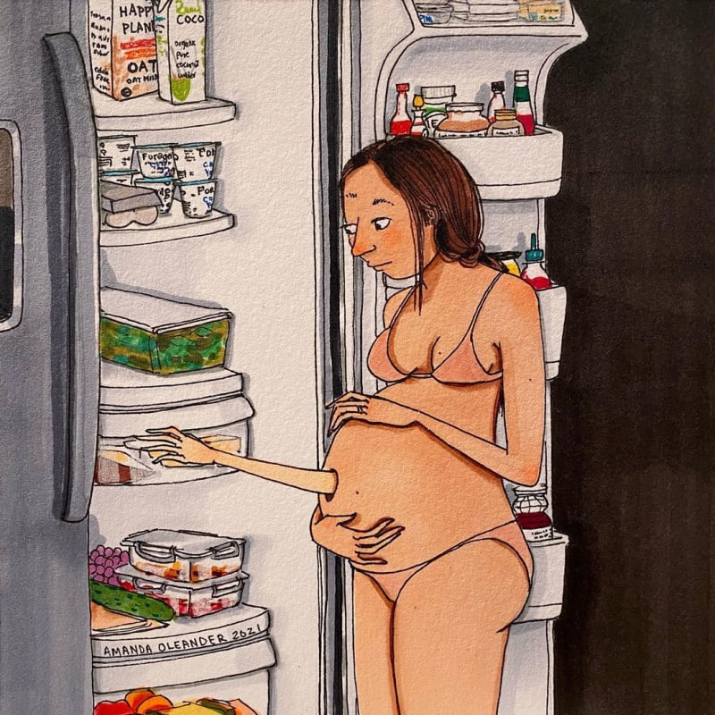 Nastávající maminka dokumentuje průběh těhotenství 15