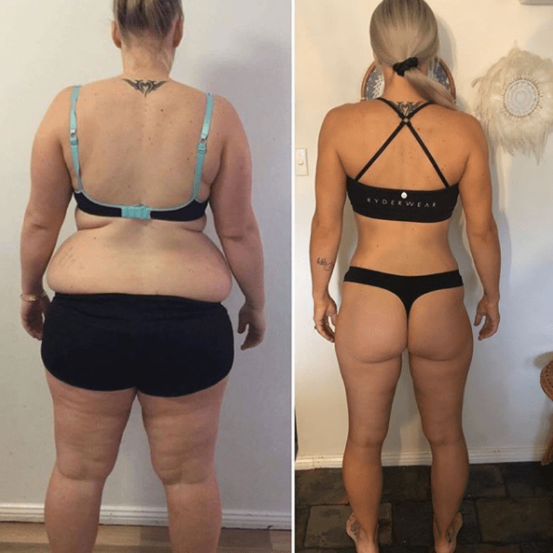 Žena zhubla téměř 60 kilo  6