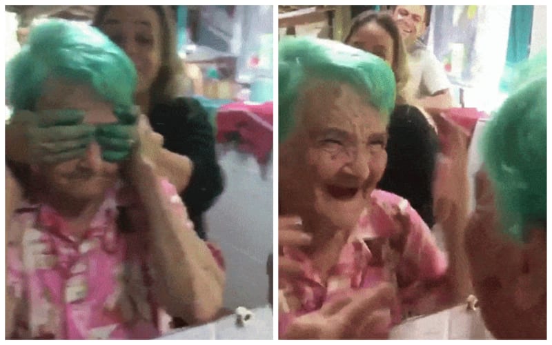 "Moje babička si poprvé v životě obarvila vlasy."