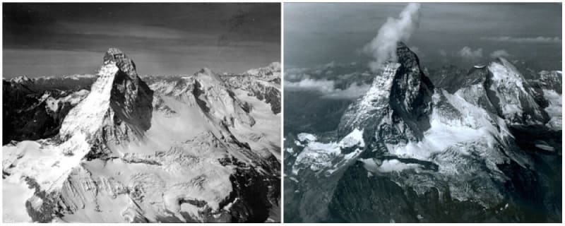Hora Matterhorn, Itálie, 1960 a 2005