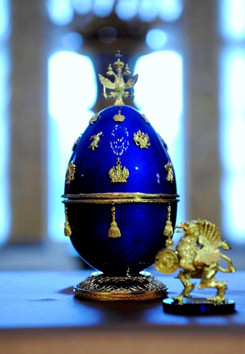 Fabergého vejce - Těchto vajec bylo vyrobeno 50, dochovalo se jich 42.