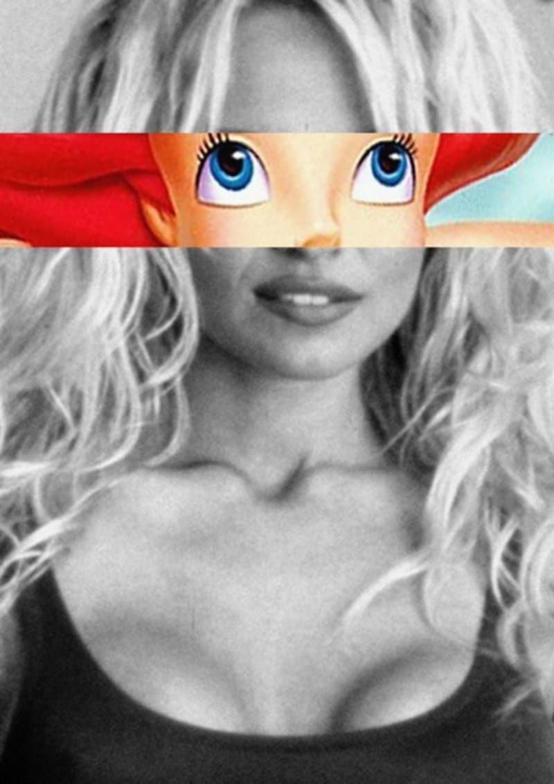 Pamela Anderson v klonu s malou mořskou vílou