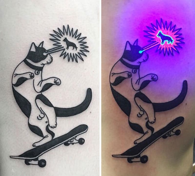 Fosforová tetování, která vyniknou až pod UV lampou 16