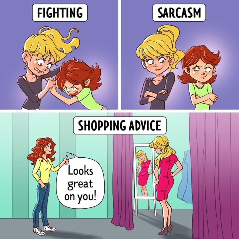 Ilustrace, které dokonale vystihují sesterské vztahy 3
