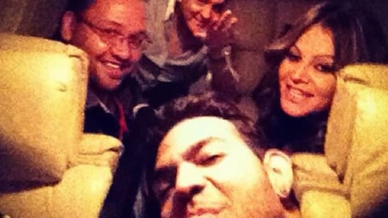 Jenni Rivera a jeho přátelé na palubě letadla před havárií.