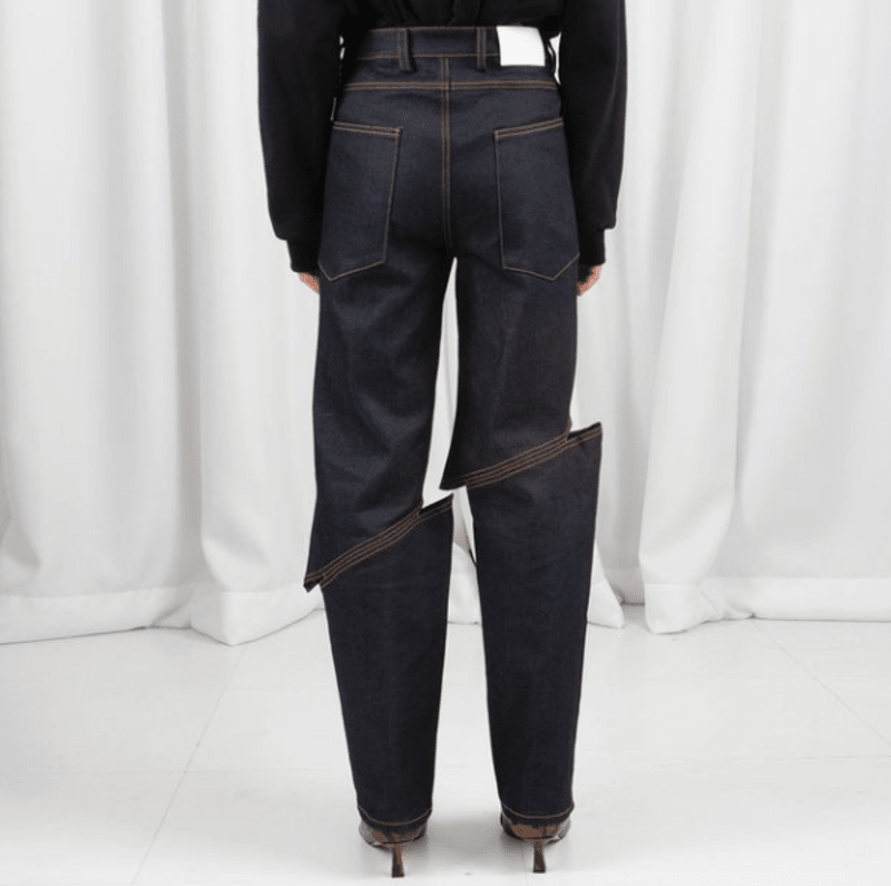 Nesouměrné moderní džíny 2
