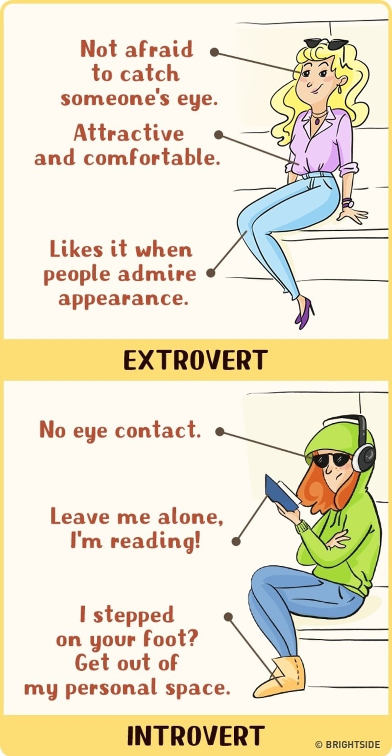 Rozdíl mezi extroverty a introverty 10