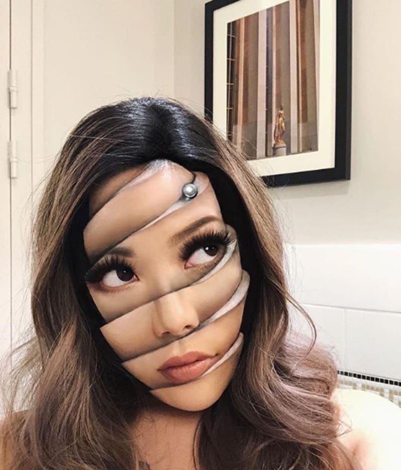 Umělkyně vytváří pomocí make-upu úžasné iluze na obličeji 10
