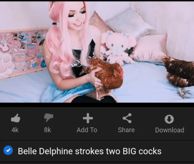 Belle Delphine slíbila porno za milion lajků, svým způsobem slib splnila