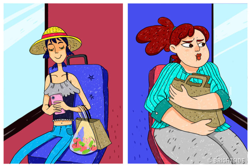 Ilustrace o problémech hubených a tlustých žen 6