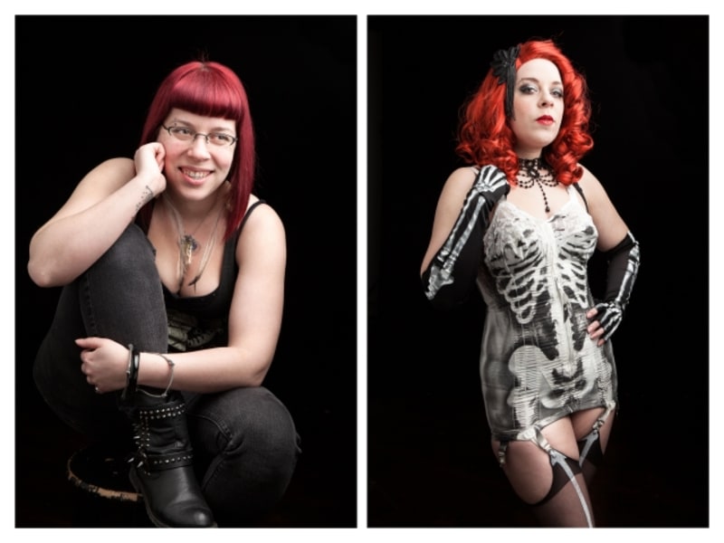 Fascinující fotografie ukazují burleskní tanečnice 'před a po' - Obrázek 6