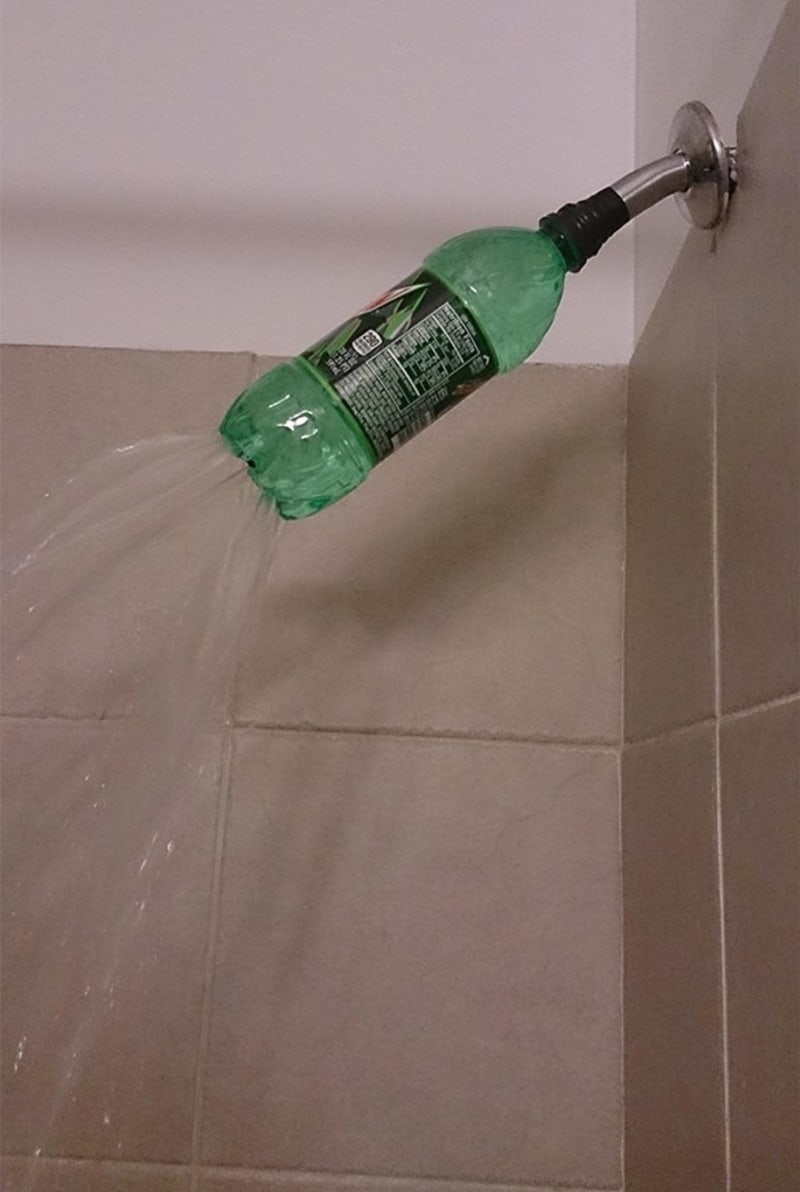 Hodně originální sprcha.