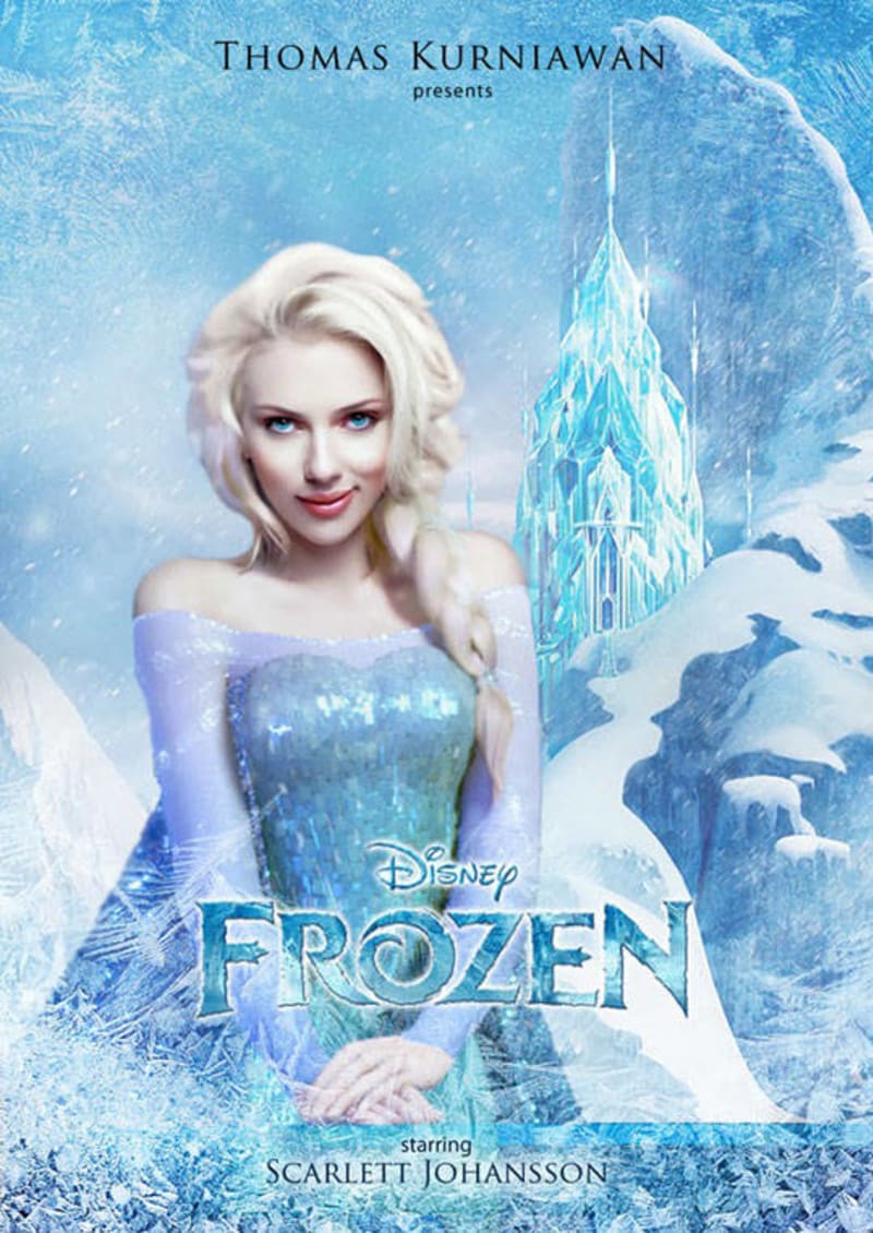 Scarlett Johansson jako Elsa z Ledového království