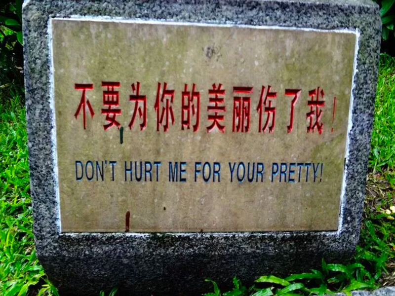 Špatné překlady v Číně 10