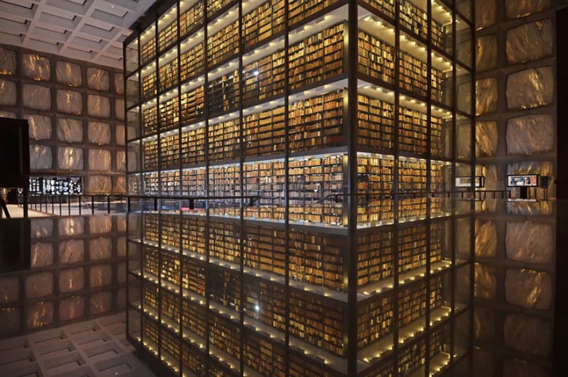 Beinecke Rare Book & knihovna rukopisů, Yale University, Connecticut, USA