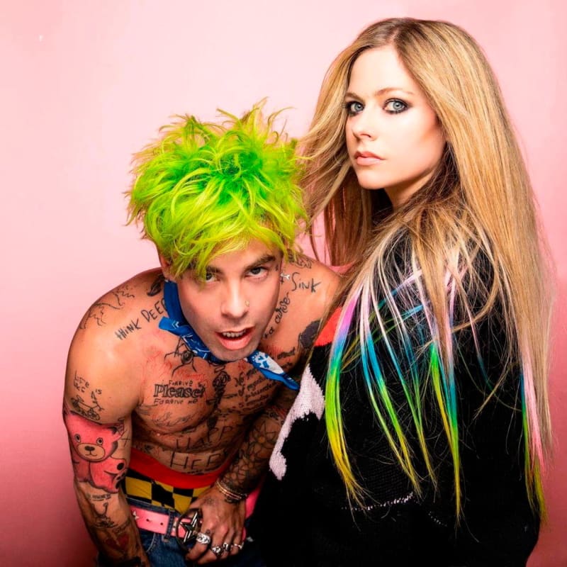 Zpěvačka Avril Lavigne a její přítel rocker Mod Sun.
