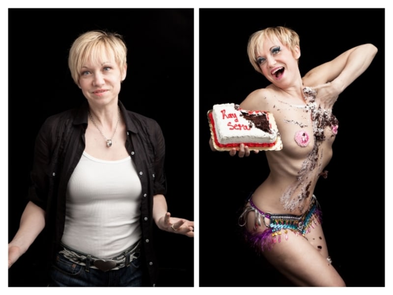 Fascinující fotografie ukazují burleskní tanečnice 'před a po' - Obrázek 9