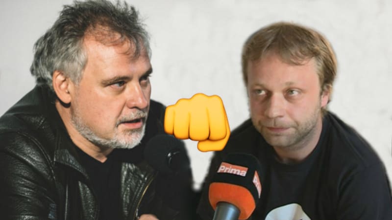 Jan Turek (vpravo) prý napadl režiséra Davida Síse.