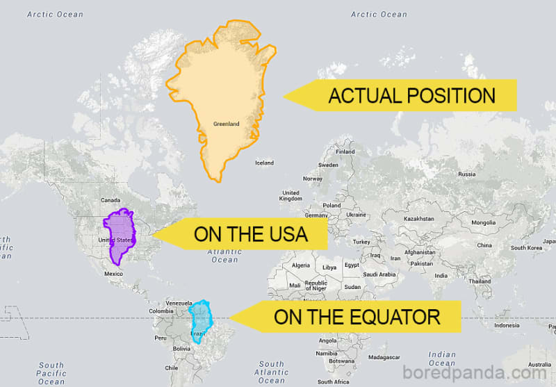 Grónsko v USA a na rovníku