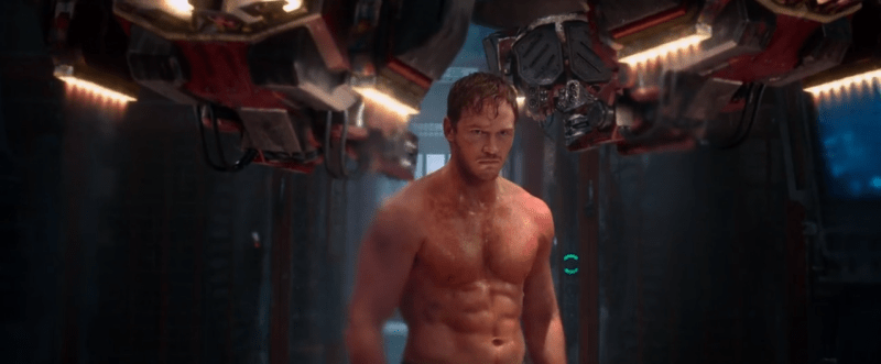 Chris Pratt v roli Starlorda ve Strážcích galaxie