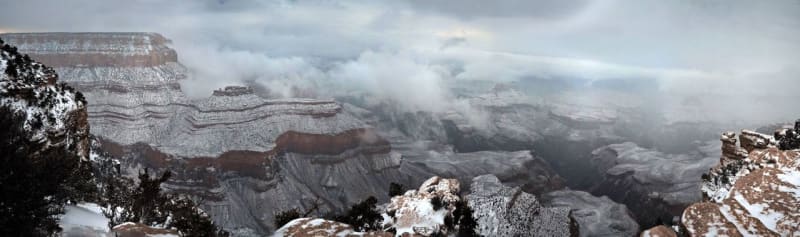 Grand Canyon a jeho nejkrásnější zimní fotografie - Obrázek 24