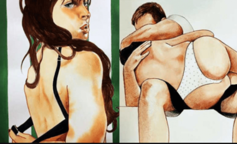 Ilustrace ukazující intimitu v páru 10
